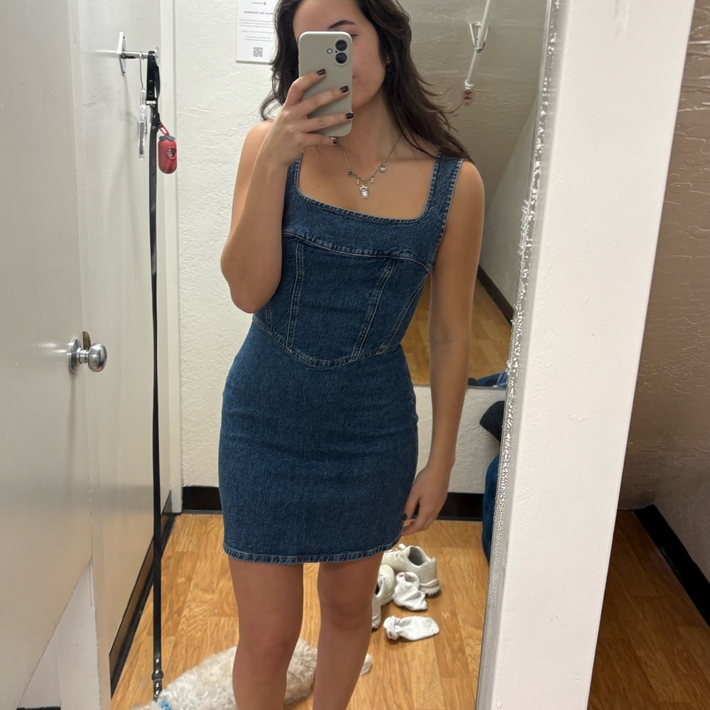 Reformation Davies Denim Dress
